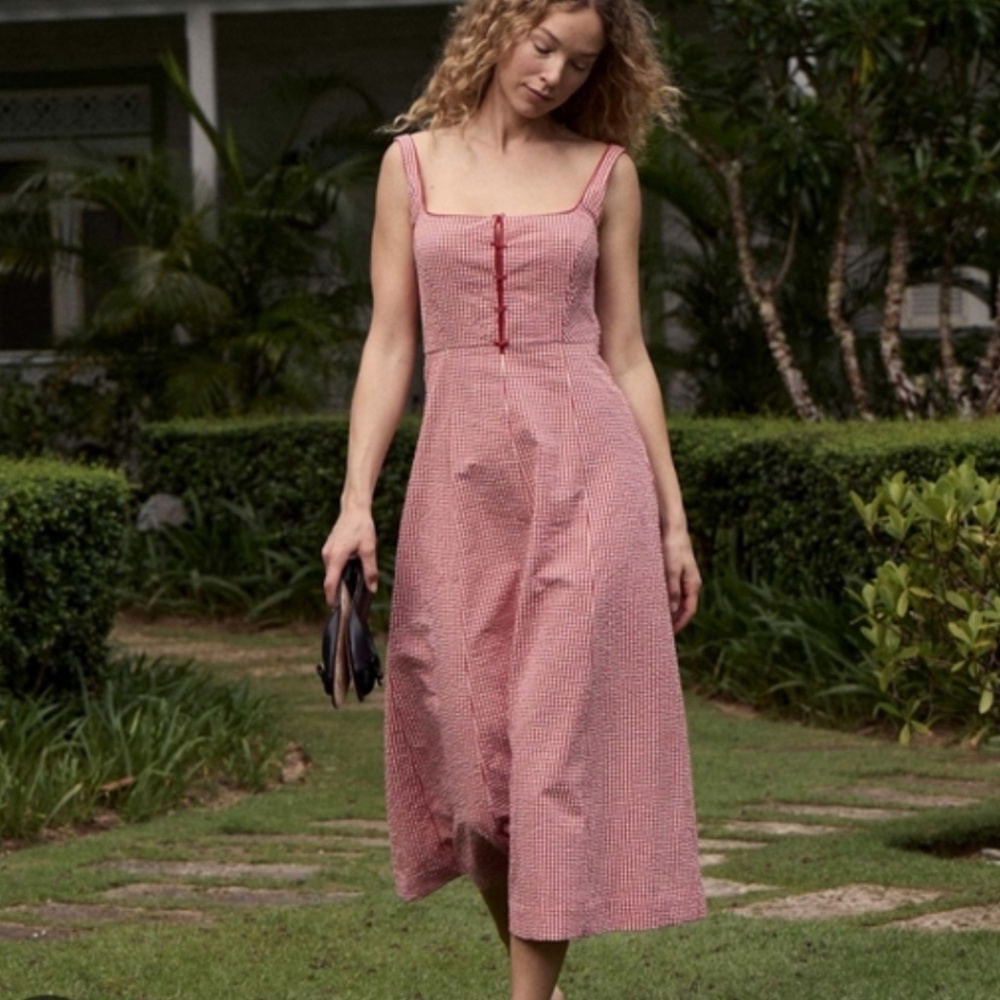 NWT Doen Delaney Dress (Rouge La Maddalena/Red)